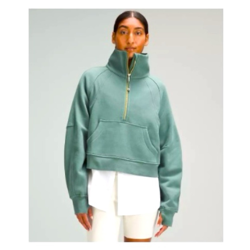 Gorgeous Lulu 🍋 Scuba oversize funnelneck half zip